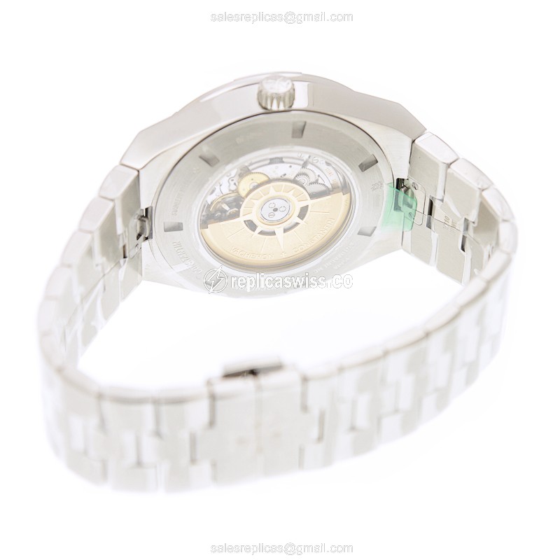 Vacheron Constantin 7700V/110A-B172 Overseas Replica - Automatic - Steel Case - Blue Dial - Silver Steel Strap - View 4