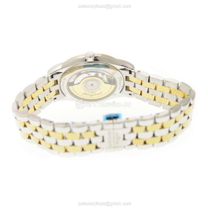 Longines L4.874.3.32.7 Flagship - Automatic - Gold-Plated Case - Gold Dial, PVD Gold Strap - View 4