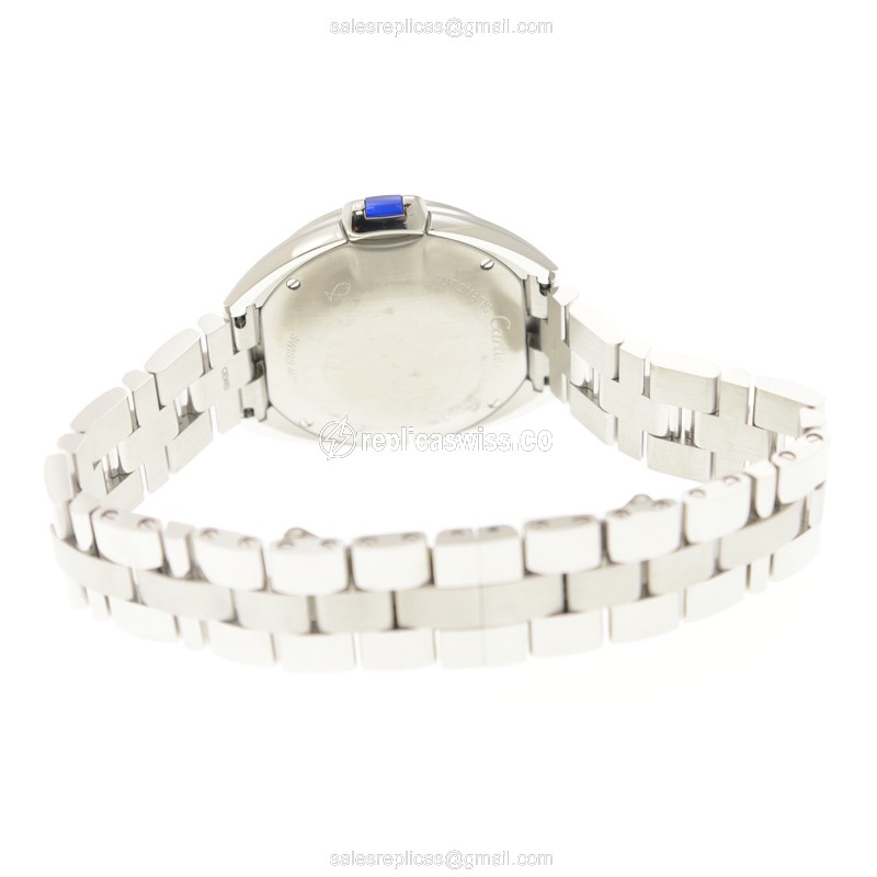 Cartier WSCL0005 Replica - Automatic - White Dial - Silver Steel Strap - View 4