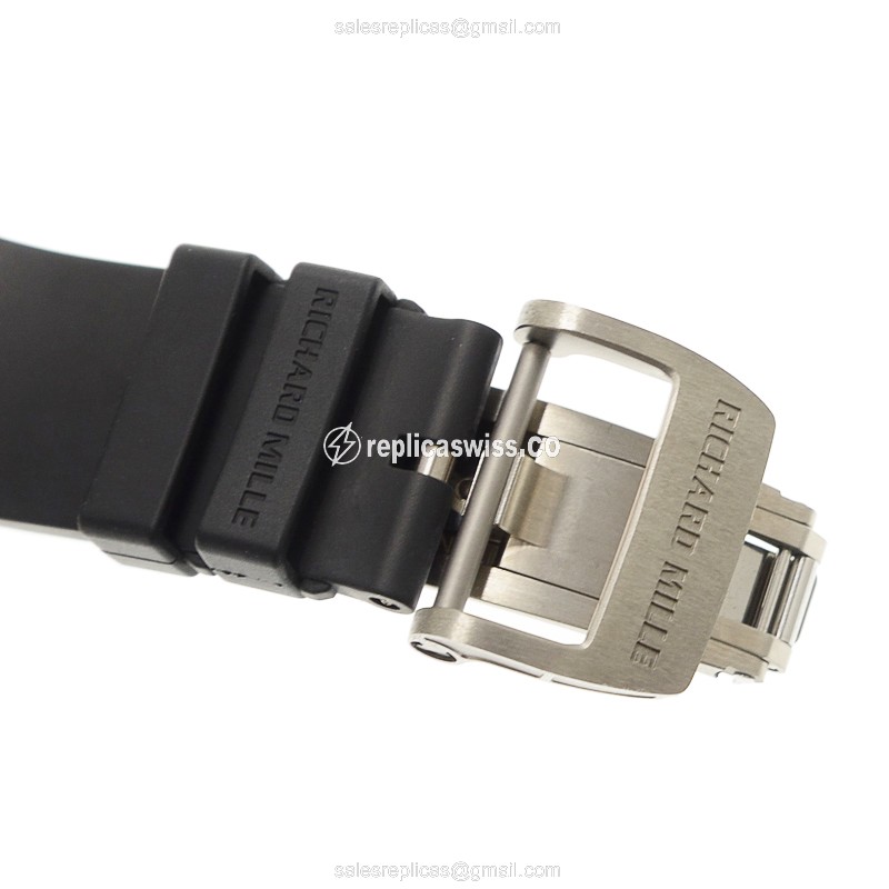 Richard Mille RM61-01 Replica - Automatic - Ceramic Case - Skull Dial - Black Rubber Strap - View 4