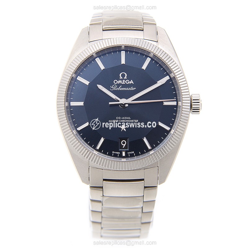 Omega Constellation Replica - Automatic - Steel Case - Blue Dial - Silver Strap - View 2