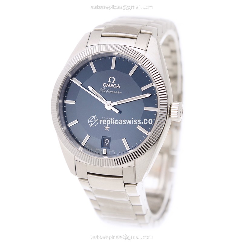 Omega Constellation Replica - Automatic - Steel Case - Blue Dial - Silver Strap - View 3
