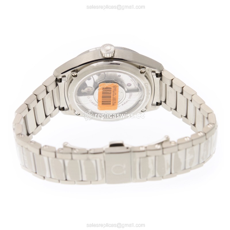 Omega Constellation Replica - Automatic - Steel Case - Blue Dial - Silver Strap - View 4