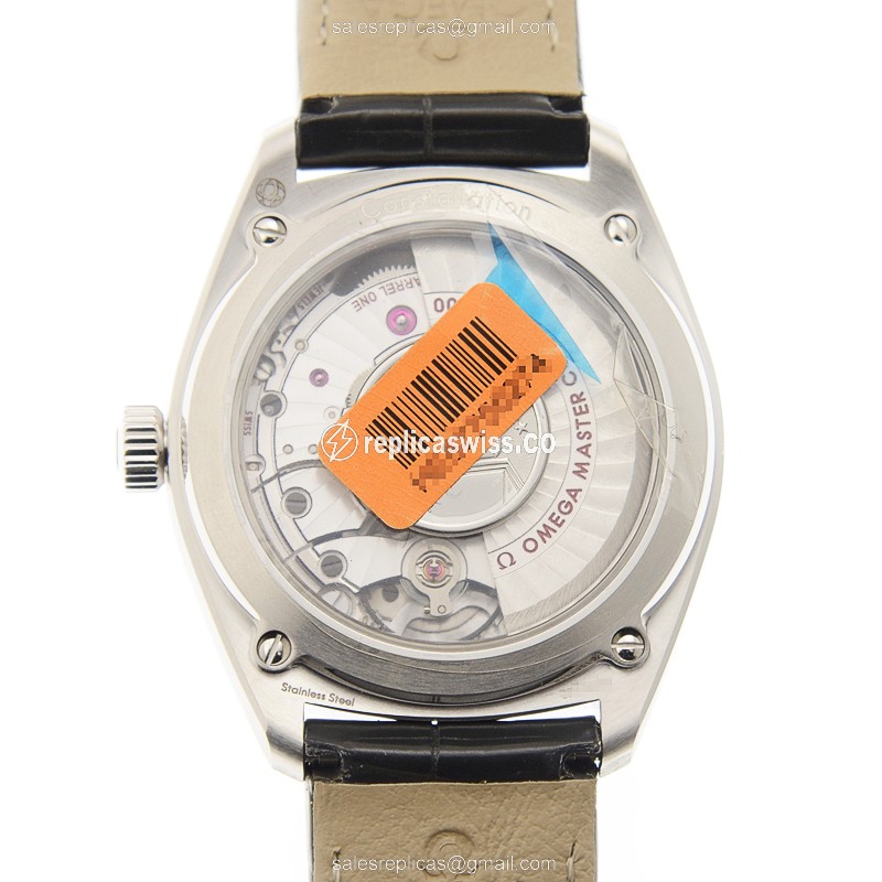 Omega Constellation 130.33.39.21.02.001 - Automatic - Stainless Steel - Silver Dial - Black Alligator Strap - View 3