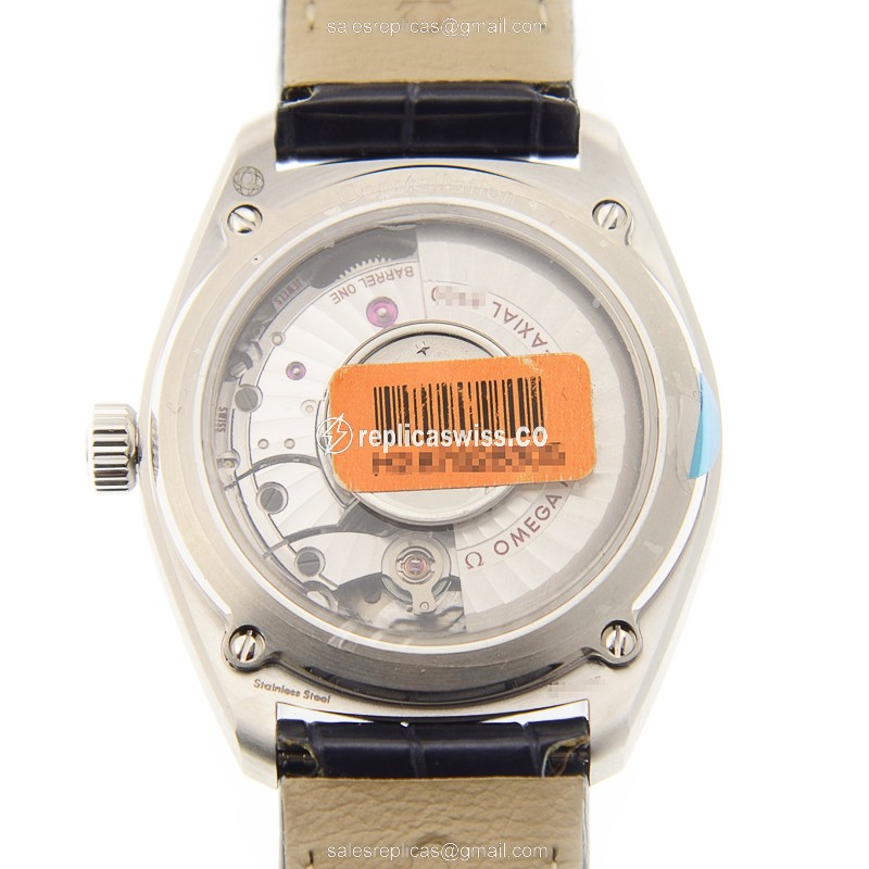 Omega Constellation Replica - Automatic - Blue Steel Case - Sapphire Crystal - Blue Alligator Strap - View 3