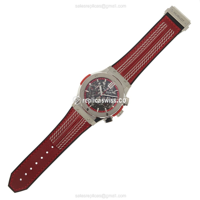 Hublot Classic Fusion Replica - Auto - Titanium - Skull Dial - View 2