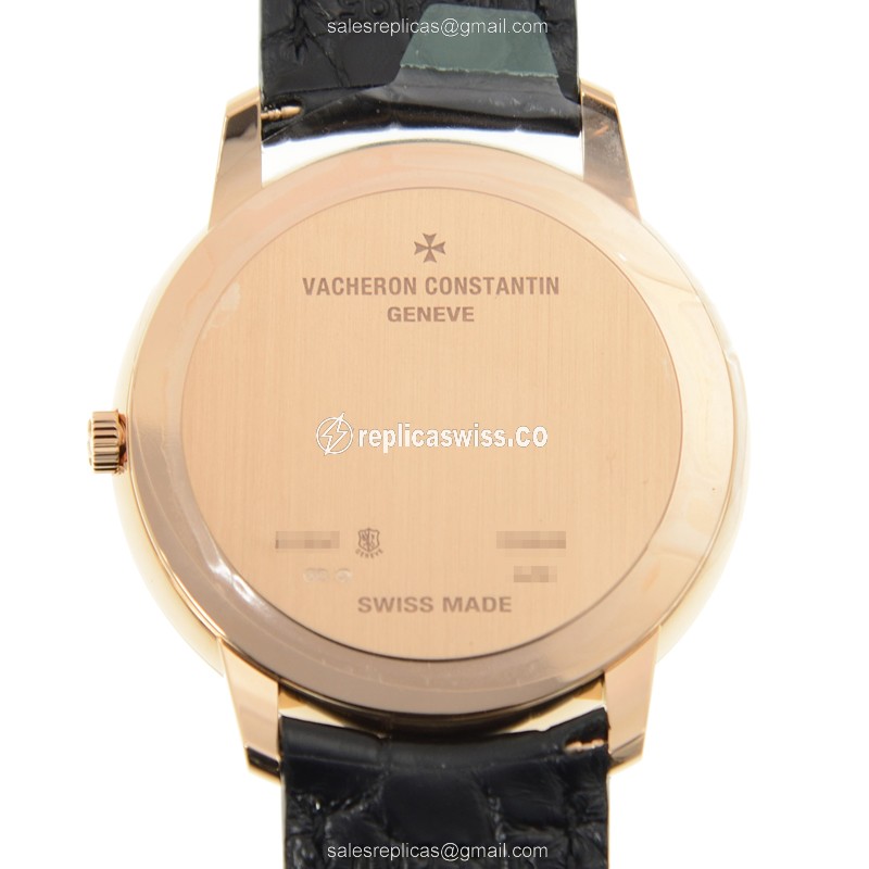 Vacheron Constantin 81180/000R-9162 PATRIMONY TRADITIONELLE - Manual Wind - 18kt Rose Gold - Dark Grey Dial - View 3