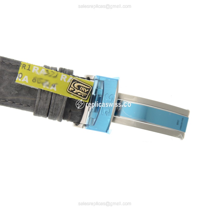 Glashutte PANO Manual Wind - Stainless Steel Case - Black Dial - Alligator Black Strap - View 4
