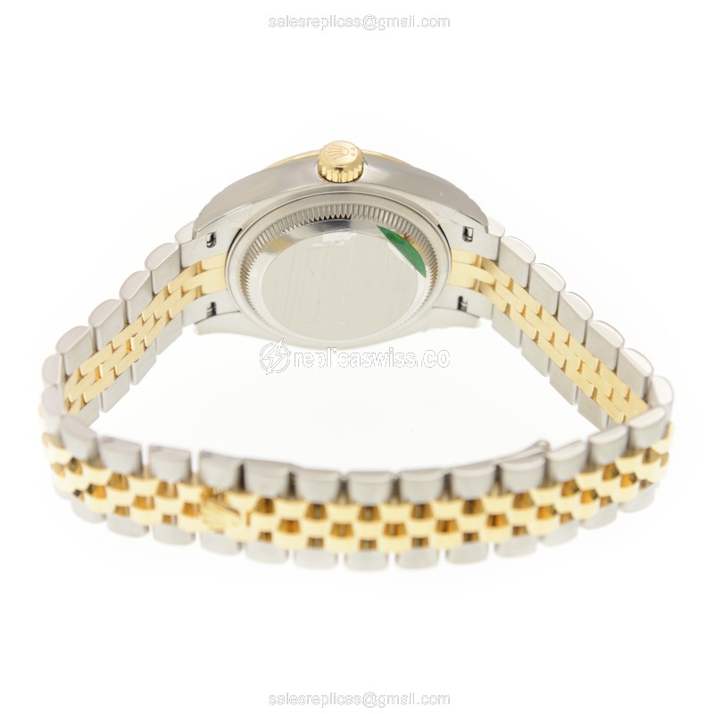 Rolex Datejust Lady Replica - Automatic - Gold & Steel Case - Silver Dial - View 4
