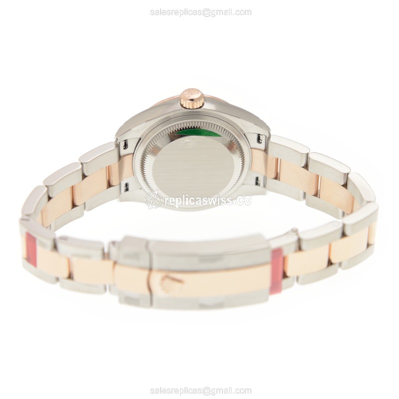 Rolex Datejust Replica - Automatic - Rose Gold - Diamond Bezel - 28mm - View 4