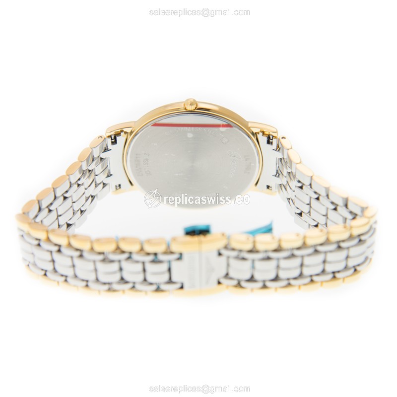 Longines Presence Replica - Quartz - Gold-Plated Case - White Dial - View 4