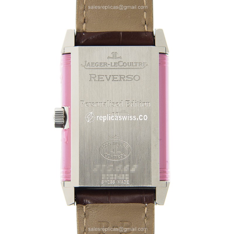 Jaeger-Lecoultre Q2708410 REVERSO - Manual Wind - Stainless Steel - White Dial - Brown Alligator Strap - View 3