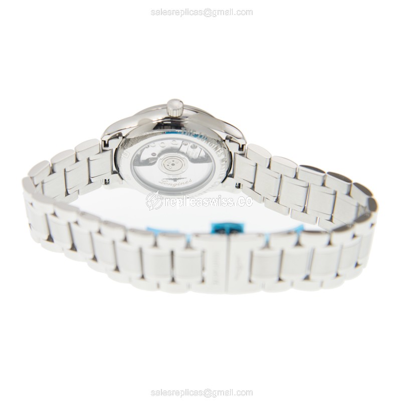 Longines L2.257.4.97.6 Replica - Automatic - Steel - Blue Dial, Steel Strap - View 4