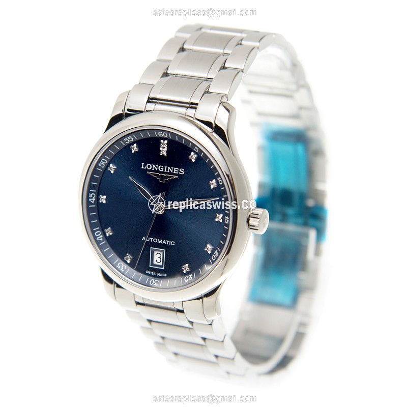 Longines L2.628.4.97.6 Replica - Automatic | Steel Case | Blue Dial | Silver Clasp - View 3