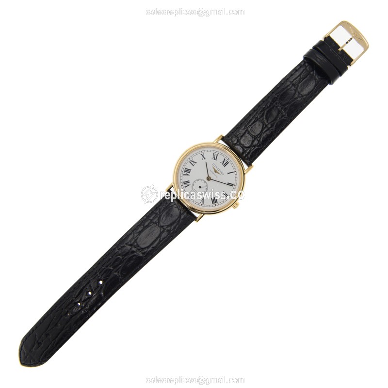 Longines Presence Replica - Automatic - White Dial on Steel - View 2