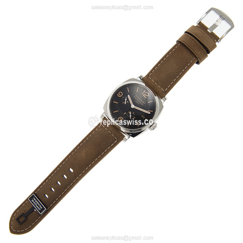 Panerai PAM00658 RADIOMIR Replica - Automatic - Black Steel - Brown Cowhide - View 2