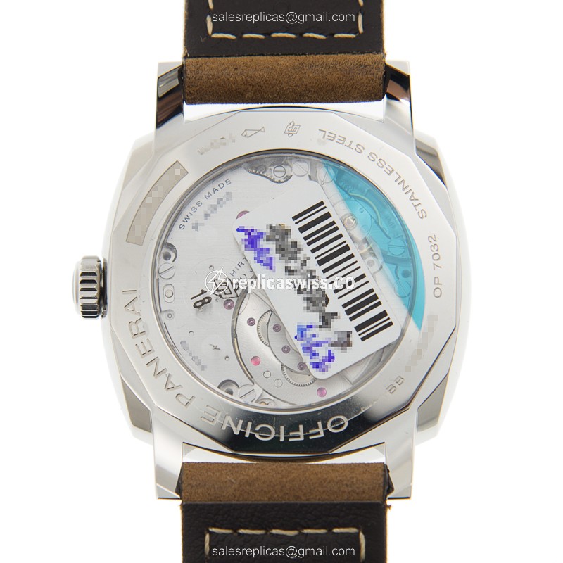 Panerai PAM00658 RADIOMIR Replica - Automatic - Black Steel - Brown Cowhide - View 3