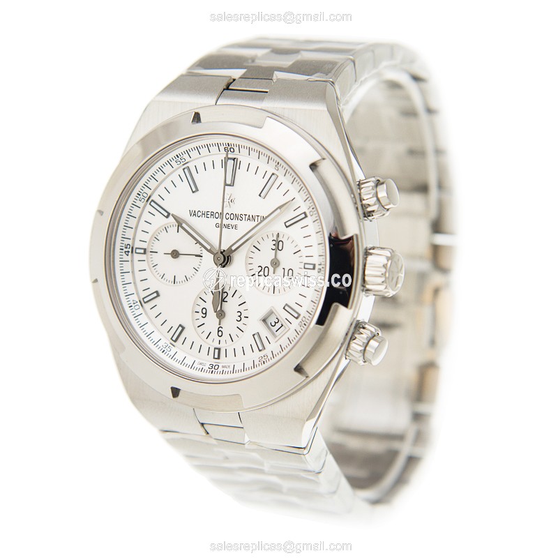 Vacheron Constantin Overseas Replica - Steel - Silver Dial - View 3