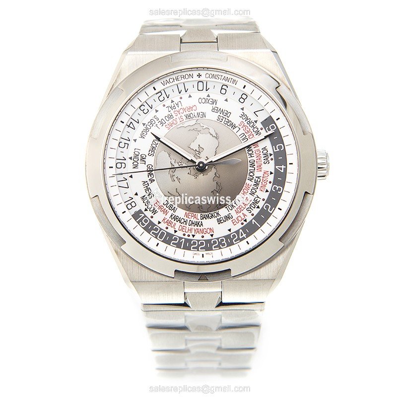 Vacheron Constantin 7700V/110A-B129 Replica - Automatic - Silver Dial - Steel Case & Band - View 2