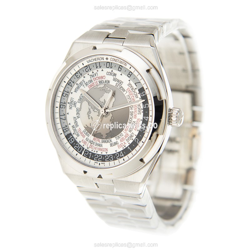 Vacheron Constantin 7700V/110A-B129 Replica - Automatic - Silver Dial - Steel Case & Band - View 3