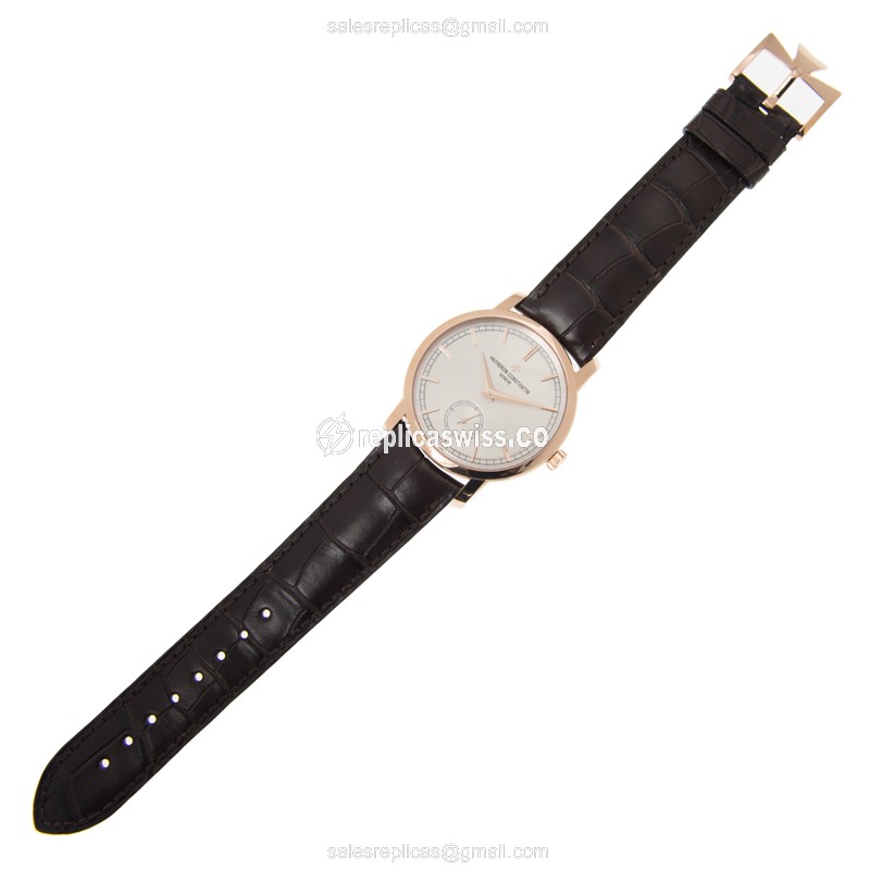 Vacheron Constantin Traditionnelle Replica - 18kt Rose Gold - Automatic - White Dial - View 2