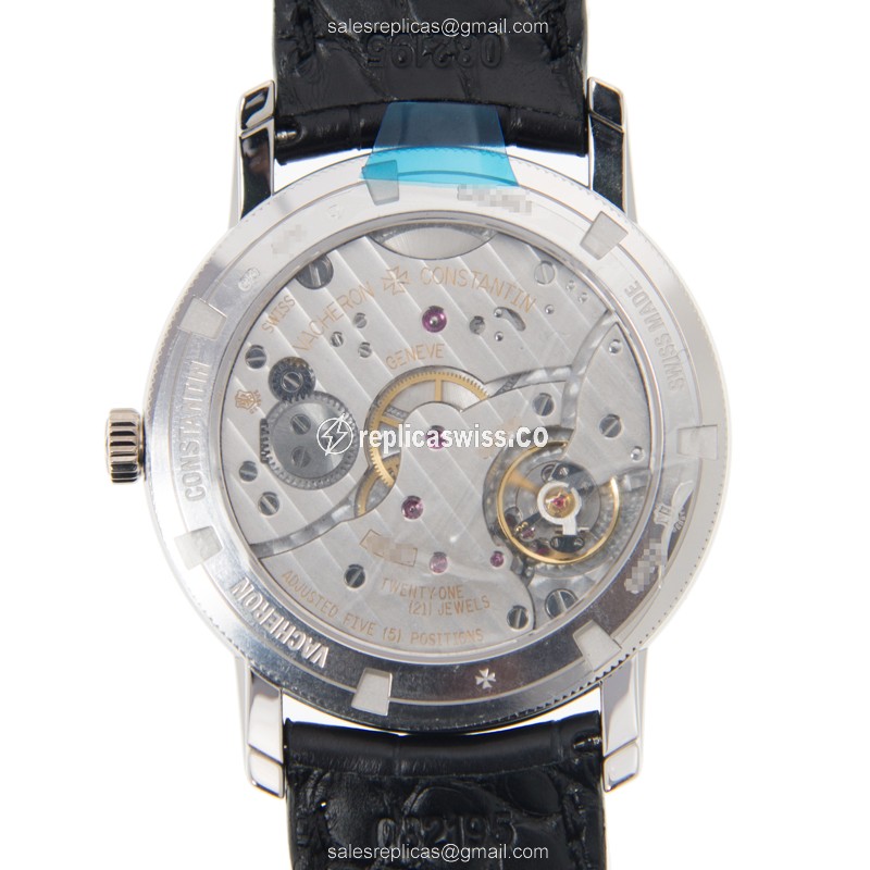 VC Traditionnelle Replica Watch - Automatic - White Gold - View 3