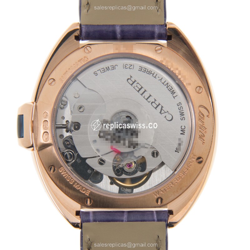 Cartier WJCL0032 CLe DE CARTIER Automatic 18kt Rose Gold - View 3