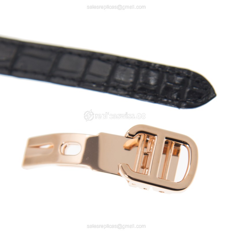 Cartier HYPNOSE Quartz Replica - 18kt Rose Gold & Diamonds - White Dial - View 3