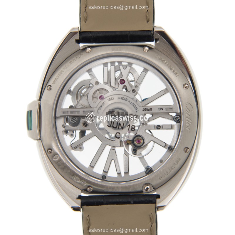 Cartier WHCL0008 CLe DE CARTIER Automatic 18kt White Gold - View 3