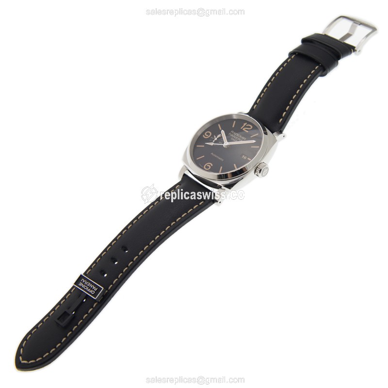 Panerai PAM00627 RADIOMIR - Automatic - Steel - Black - Buckle Clasp - Cowhide Black Strap - View 2