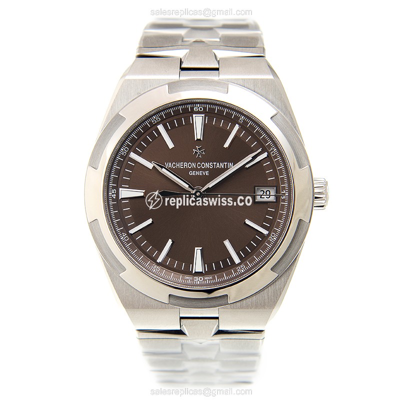 Vacheron Constantin 4500V/110A-B146 Overseas - Automatic - Brown Dial - Steel Case & Band - View 2