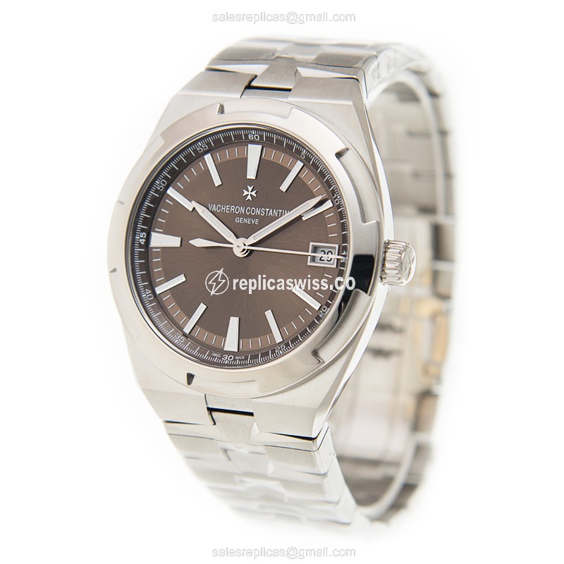 Vacheron Constantin 4500V/110A-B146 Overseas - Automatic - Brown Dial - Steel Case & Band - View 3