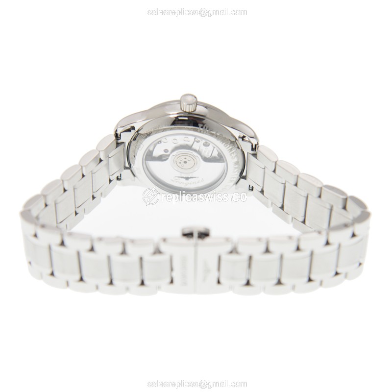 Longines L2.257.4.92.6 Replica - Automatic - Steel Case - Blue Dial, Silver Clasp - View 4