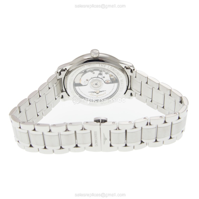 Longines L2.628.4.92.6 Replica - Automatic - Steel Case - Blue Dial - Silver Strap - View 4