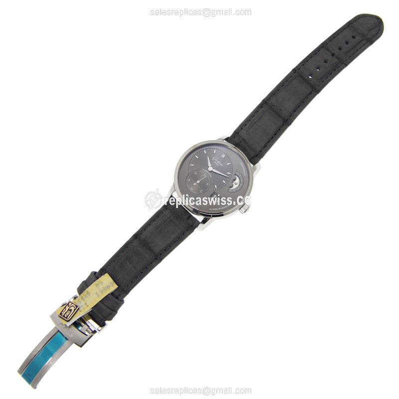 Glashutte Pano Replica - Automatic - Steel - Gray Dial - 40mm - View 2