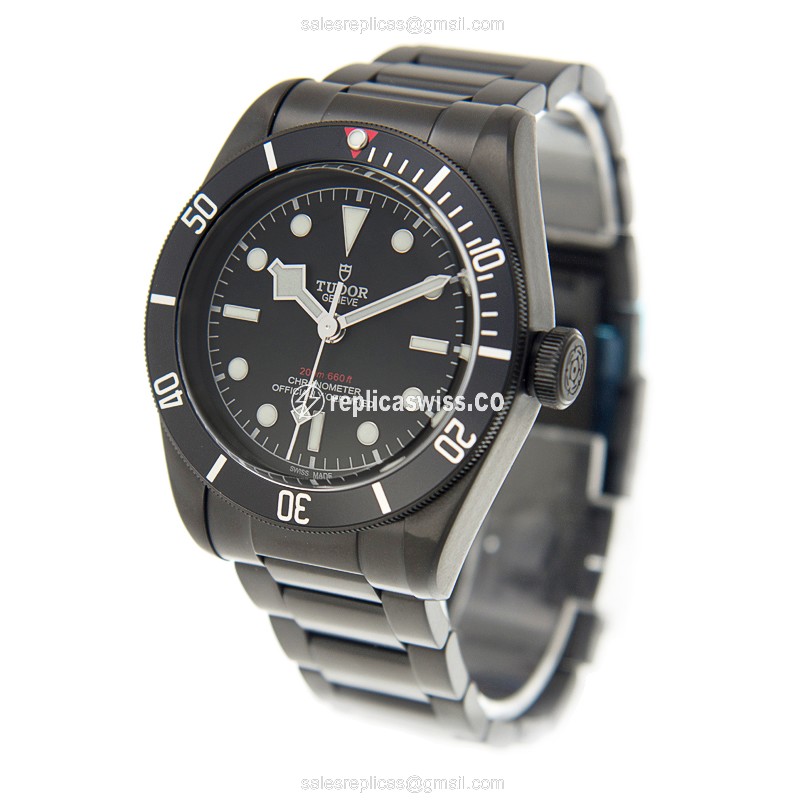 Tudor Heritage Ranger Replica - Automatic - Black Dial - Steel Case - Black Band - View 3