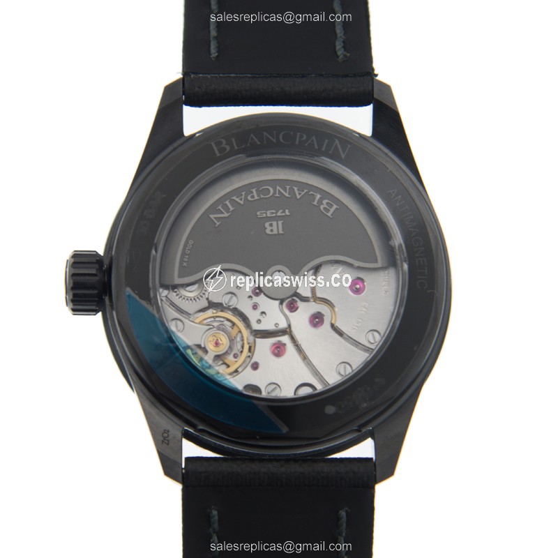 Blancpain 5000-0130-B52A Replica - Automatic - Ceramic - Black Dial - Nylon Black Strap - View 3