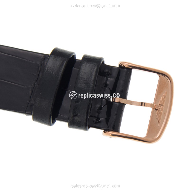Longines LA GRANDE Replica - Quartz - 18kt Rose Gold - White Dial - Buckle Clasp - View 4