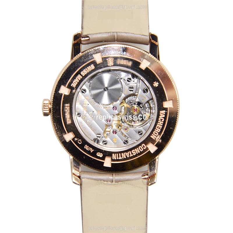 Vacheron Constantin 81590/000R-9847 TRADITIONNELLE Manual Wind 18kt Rose Gold & Diamonds - View 3