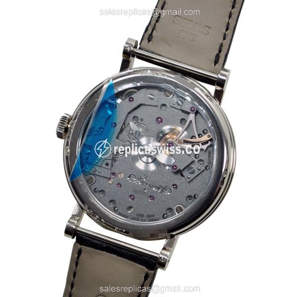 Breguet 7057BB Tradition - Manual Wind - 18kt Gold - Dark Grey Dial - Black Alligator Strap - View 3