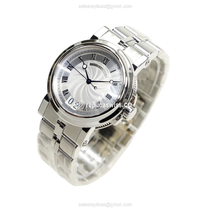 Breguet Marine Replica - Automatic - Steel Case - Silver Dial - Silver Strap - View 3