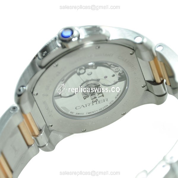 Cartier W7100036 Replica - Automatic - 18kt Rose Gold & Steel - White Dial - View 4