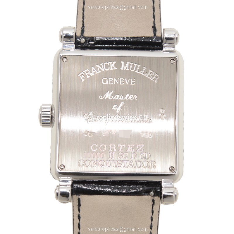 Franck Muller 10000 H SC D CD Replica - Automatic - White Gold Case - Diamond Bezel - View 3