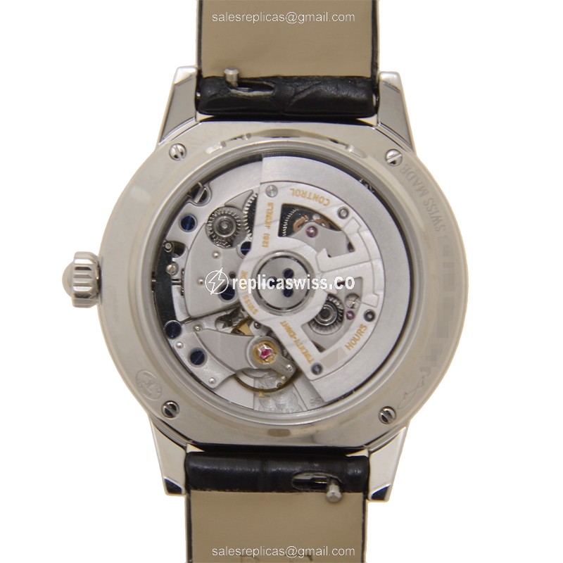 Jaeger-Lecoultre Q3468490 Rendez-Vous - Automatic - Steel Case - White Dial - Black Alligator Strap - View 3