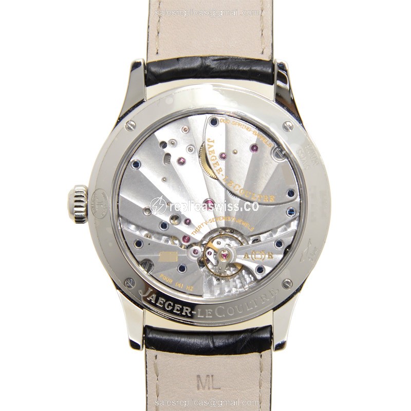 Jaeger-Lecoultre Q1618420 Replica - Manual - Stainless Steel - Silver Dial - Black Alligator Strap - View 3