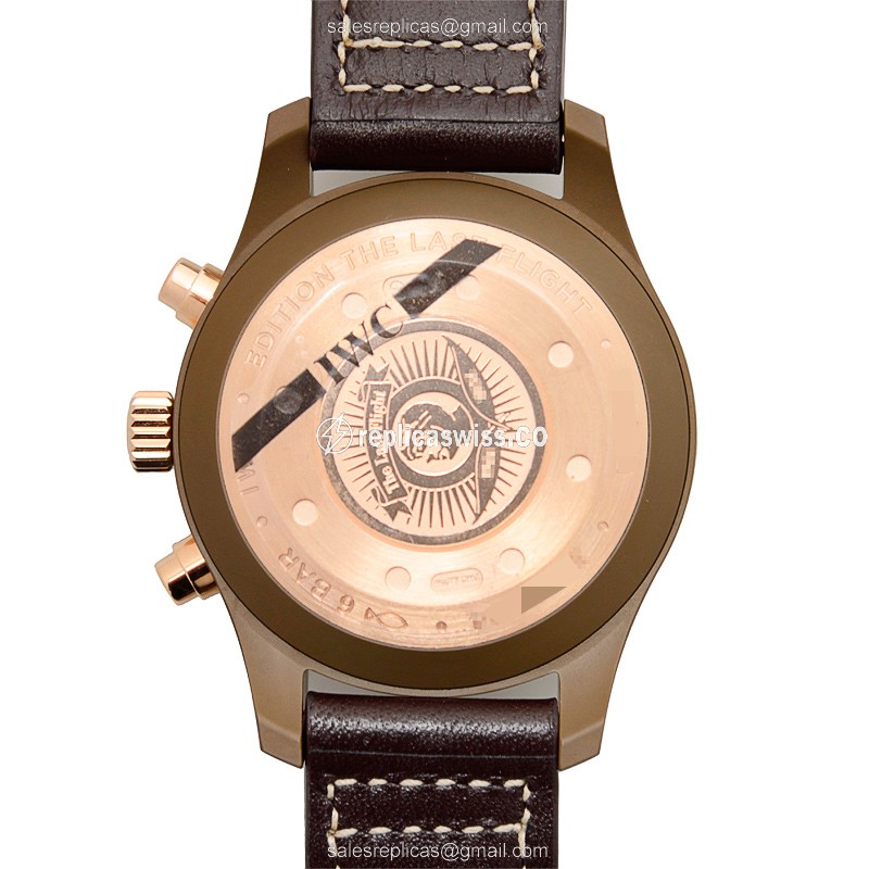 IWC IW388006 PILOTS Replica - Automatic - Ceramic Case - Brown Dial & Brown Cowhide Strap - View 3