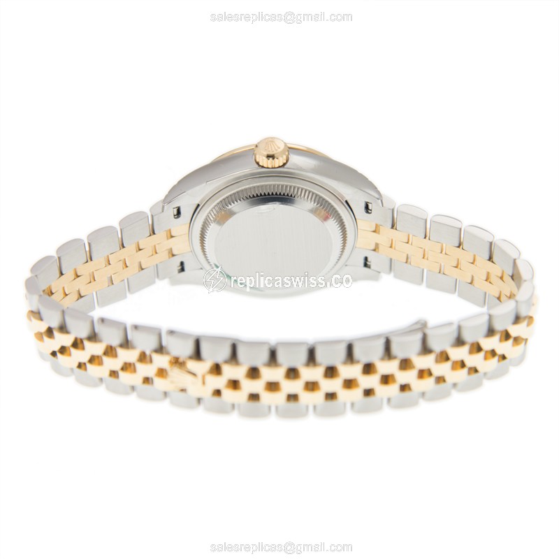 Rolex Lady Datejust Replica - Automatic - Silver Dial - Gold Clasp - View 4