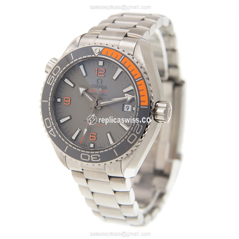 Omega Seamaster Replica - Automatic - Titanium Case - Gray Dial - View 3
