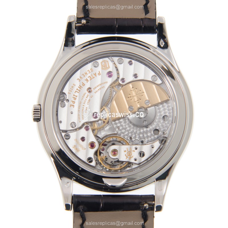 Patek Philippe 5140P-013 Grand Complications - Auto - Black Dial - Platinum Case - Alligator Strap - View 3