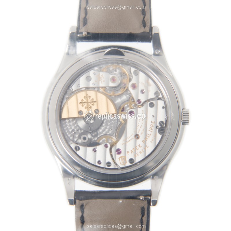 Patek Philippe 5140P-017 Grand Complications - Automatic - Platinum - Gray Dial - Alligator Black - View 3